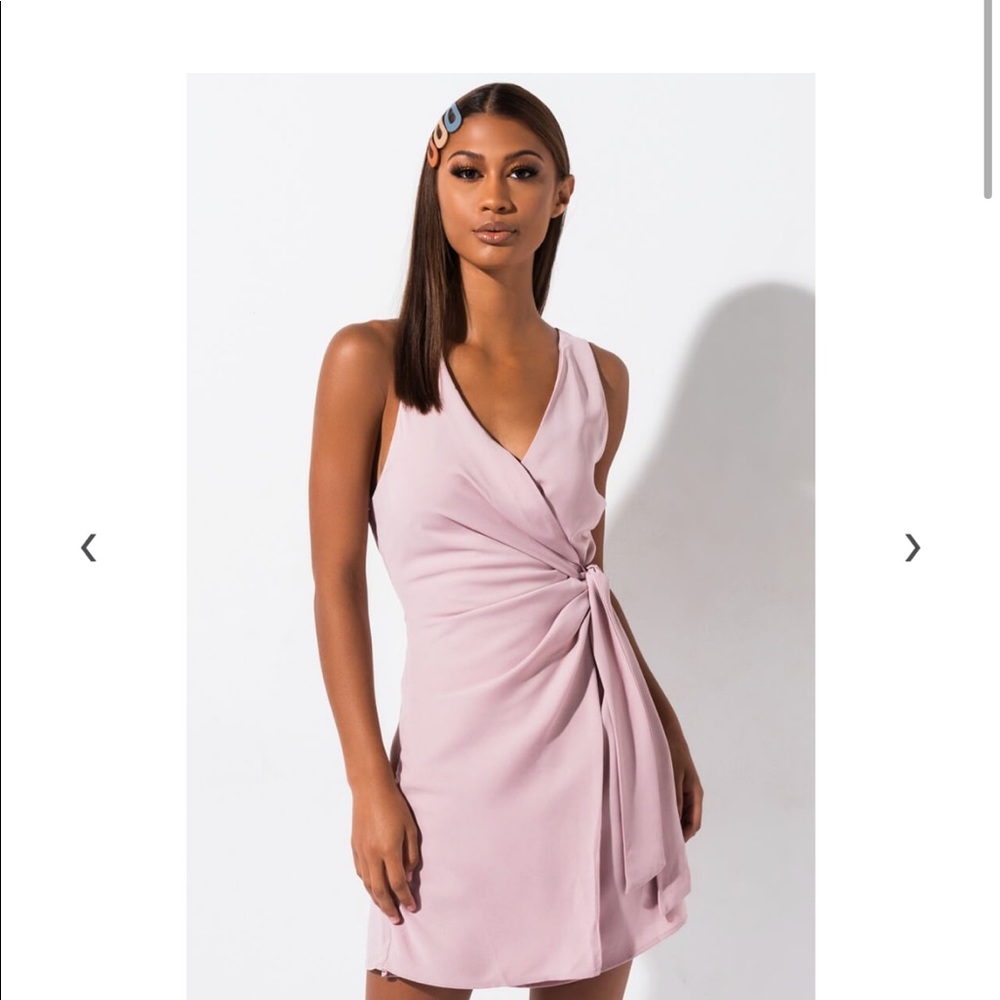 ENVY ME TIE FRONT WRAP DRESS